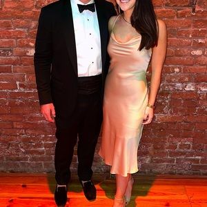 Abercrombie Satin Cross Back Midi